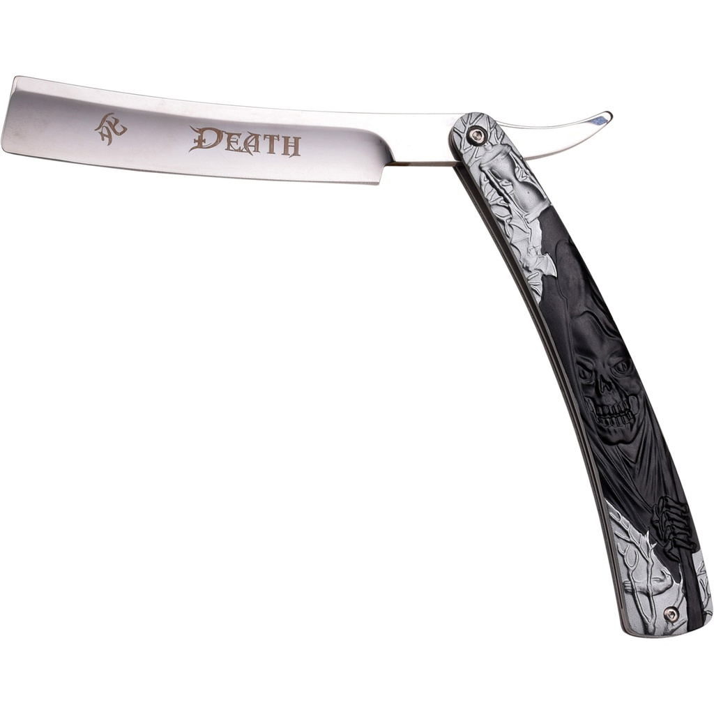 Straight Razor Folding Knife - Grim Reaper Script | South Summit